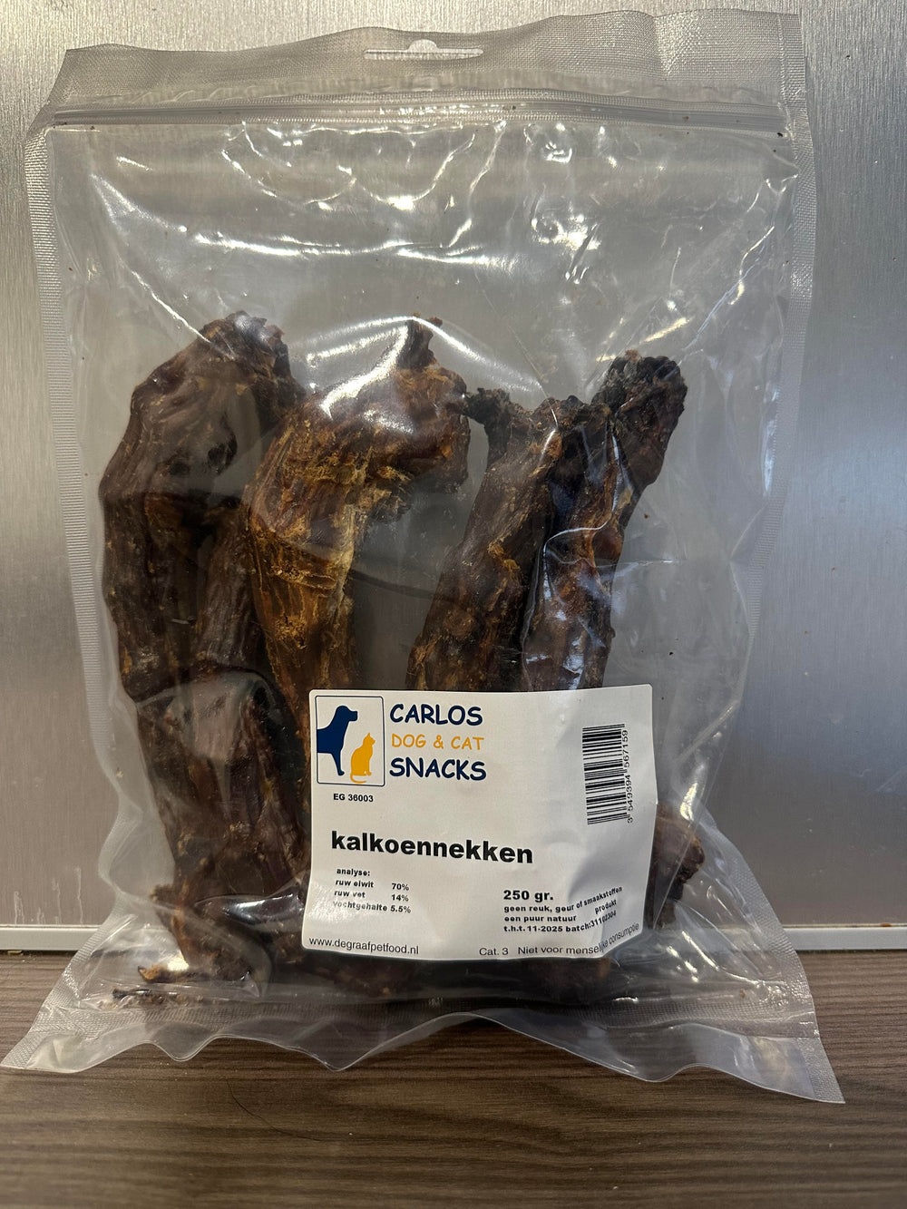 Kalkoennekken 250 gram