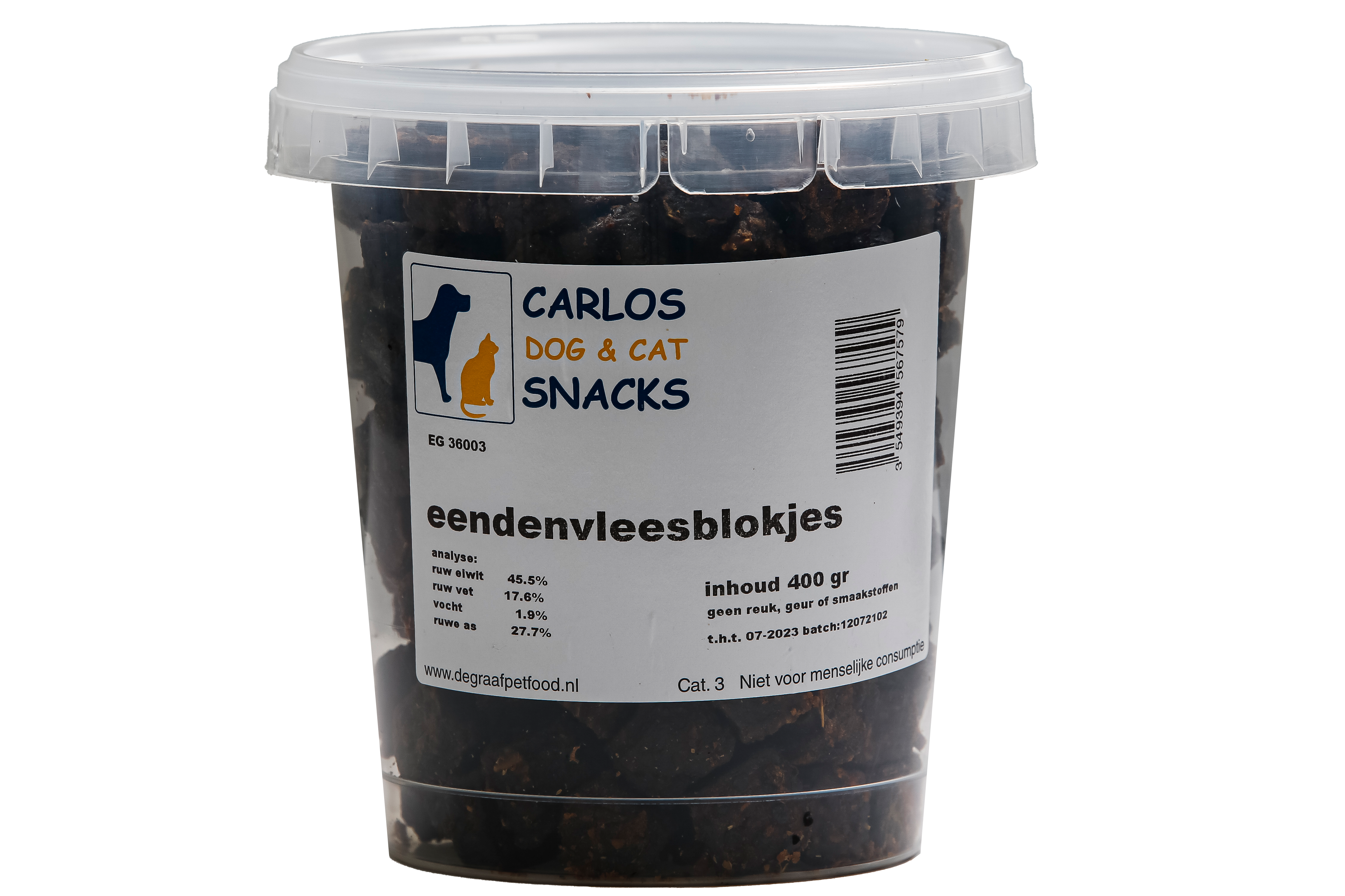 Eendenvleesblokjes 400 gram