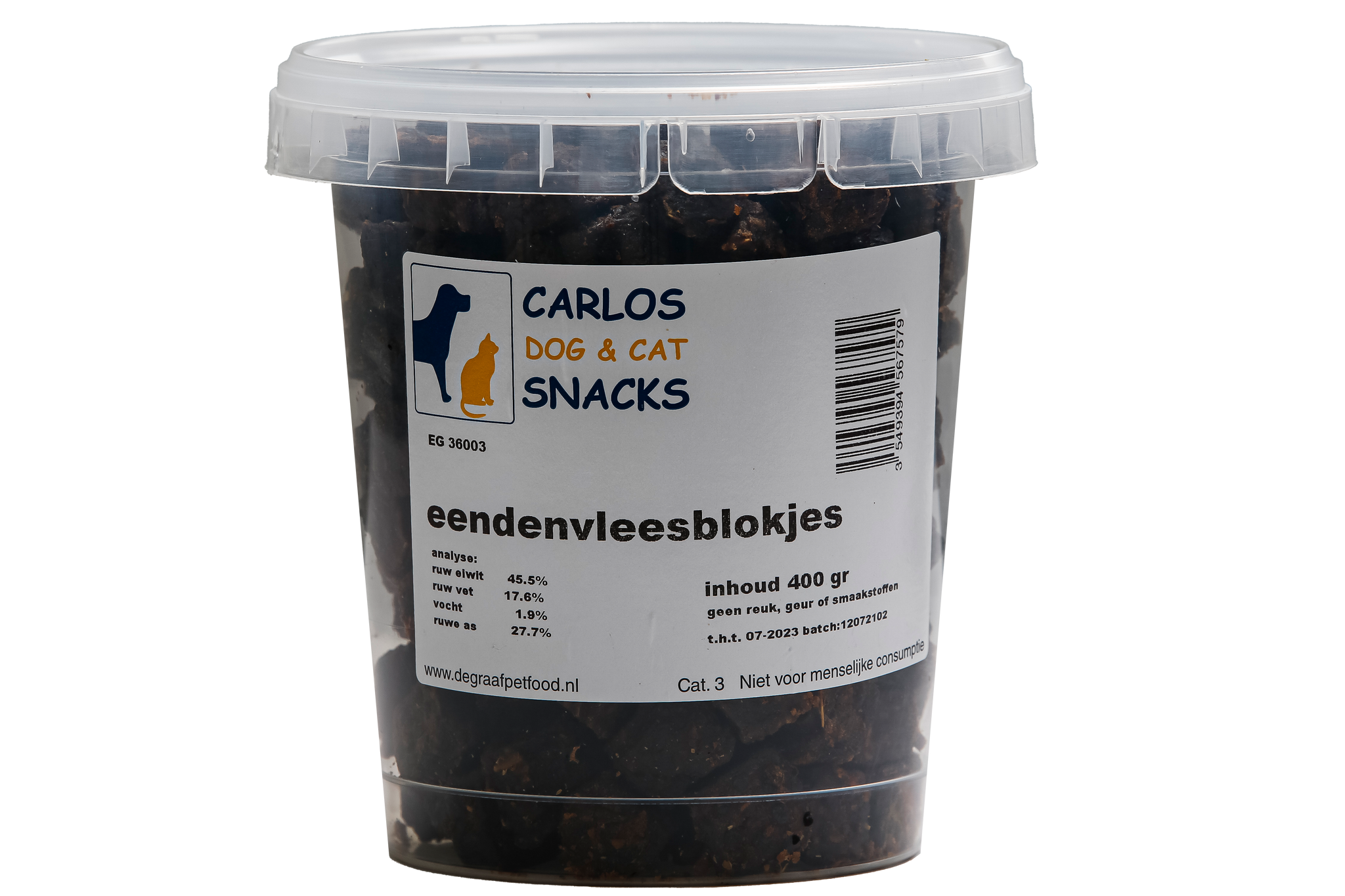 Eendenvleesblokjes 400 gram